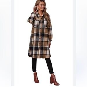 Plain fringe jacket L